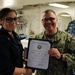 Good Conduct Award Ceremony on USS Gerald R. Ford (CVN 78)