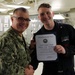 Good Conduct Award Ceremony on USS Gerald R. Ford (CVN 78)