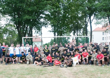 U.S. and Polish Soldiers Celebrate the Army's 243rd Birthday