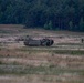 M142 High Mobility Artillery Rocket System (HIMARS) firing during Saber Strike 18