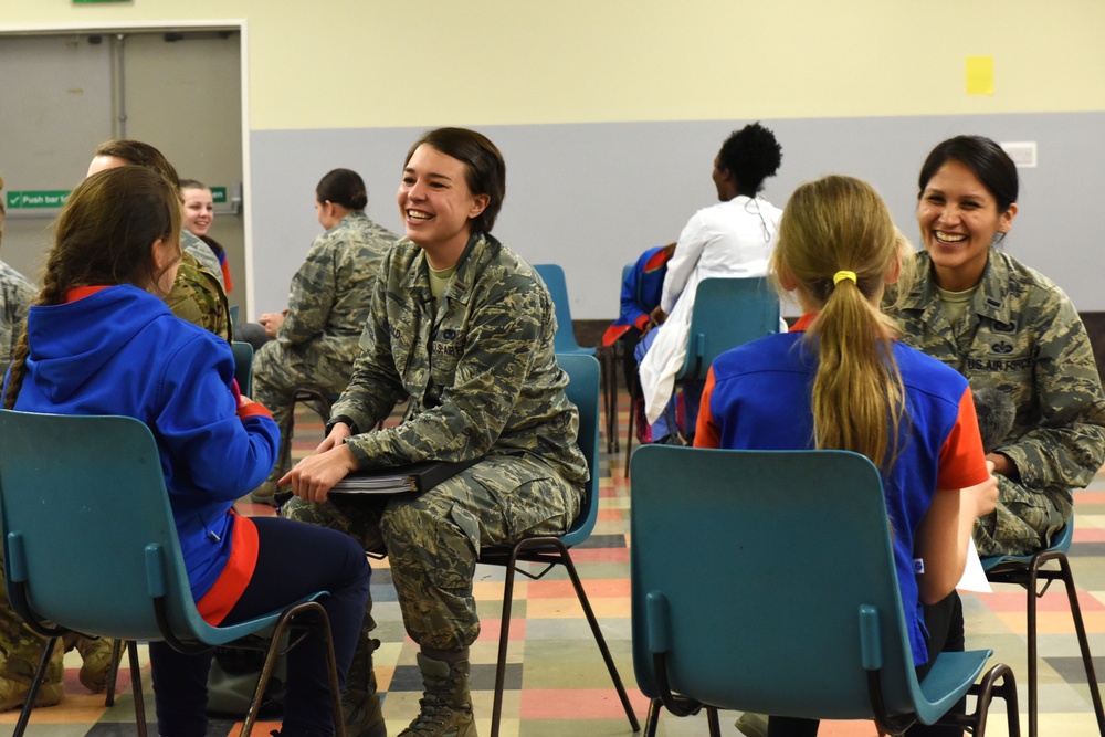Inspiring future leaders: Airmen mentor local Girl Guides