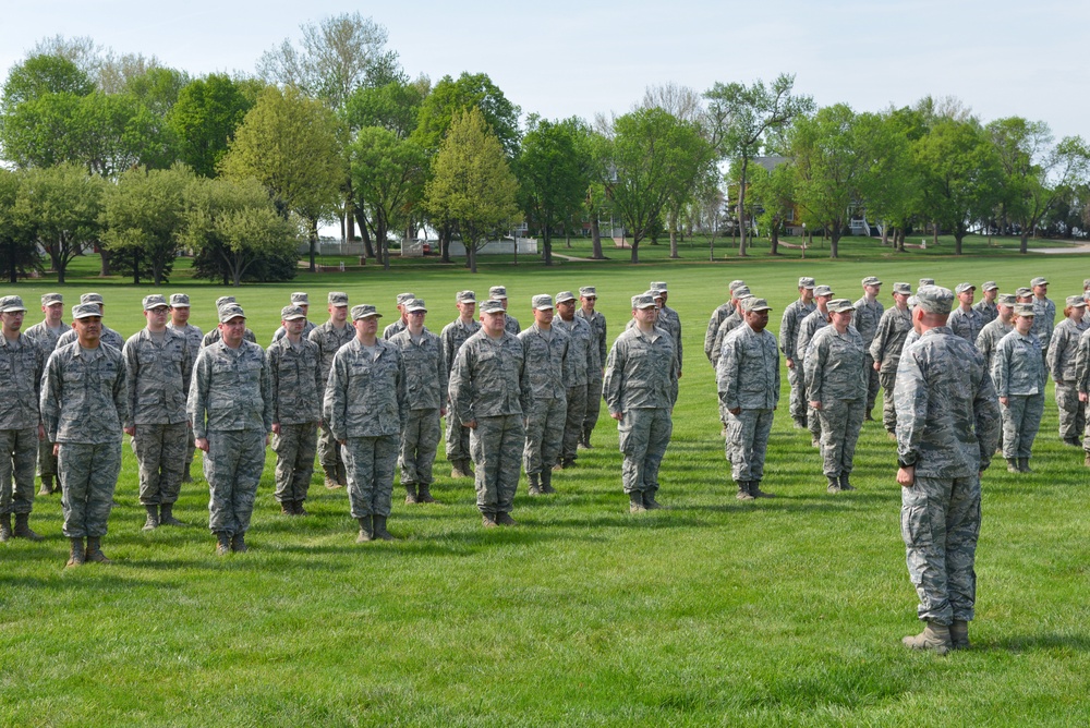 557th Weather Wing Retreat Ceremony