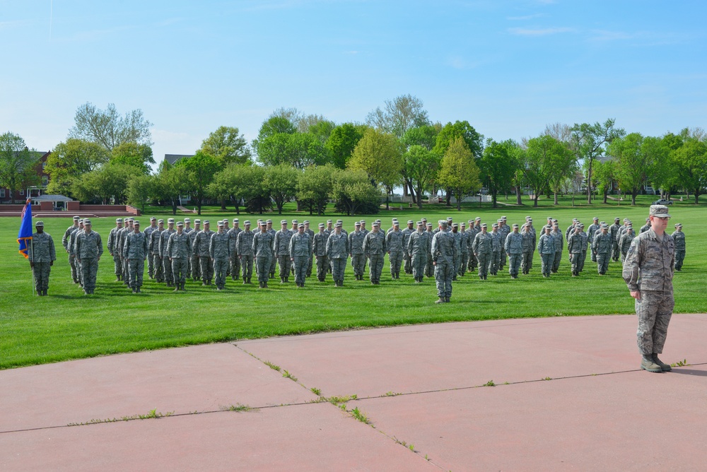 557th Weather Wing Retreat Ceremony