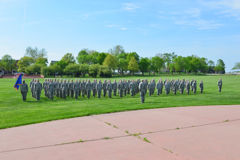 557th Weather Wing Retreat Ceremony
