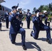 U.S. Air Force Honor Guard Drill Team performs at Udvar-Hazy Center