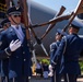 U.S. Air Force Honor Guard Drill Team performs at Udvar-Hazy Center