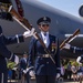 U.S. Air Force Honor Guard Drill Team performs at Udvar-Hazy Center