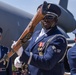 U.S. Air Force Honor Guard Drill Team performs at Udvar-Hazy Center