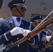 U.S. Air Force Honor Guard Drill Team performs at Udvar-Hazy Center