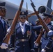 U.S. Air Force Honor Guard Drill Team performs at Udvar-Hazy Center