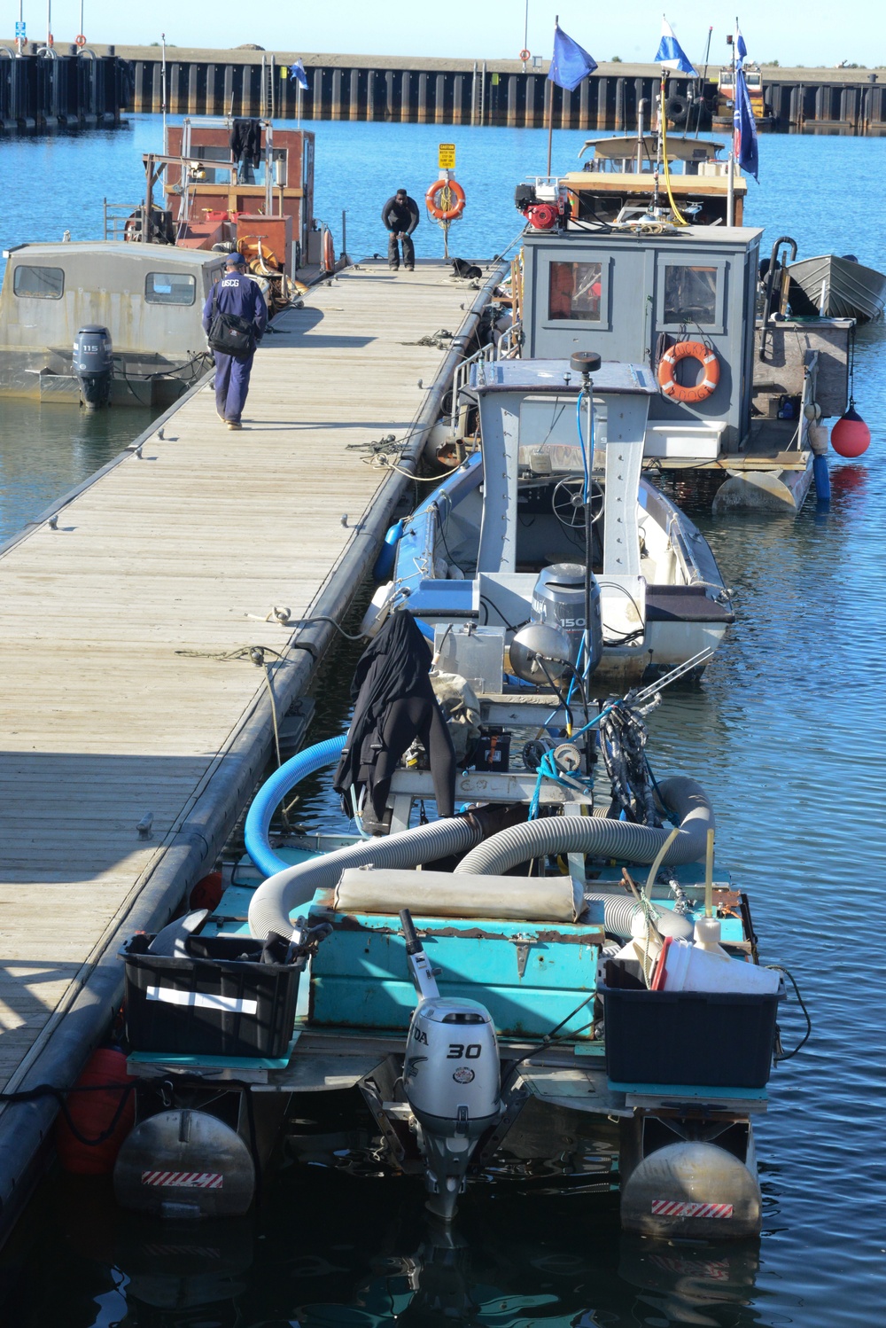 Coast Guard conducts gold dredge vessel inspections, Nome, Alaska