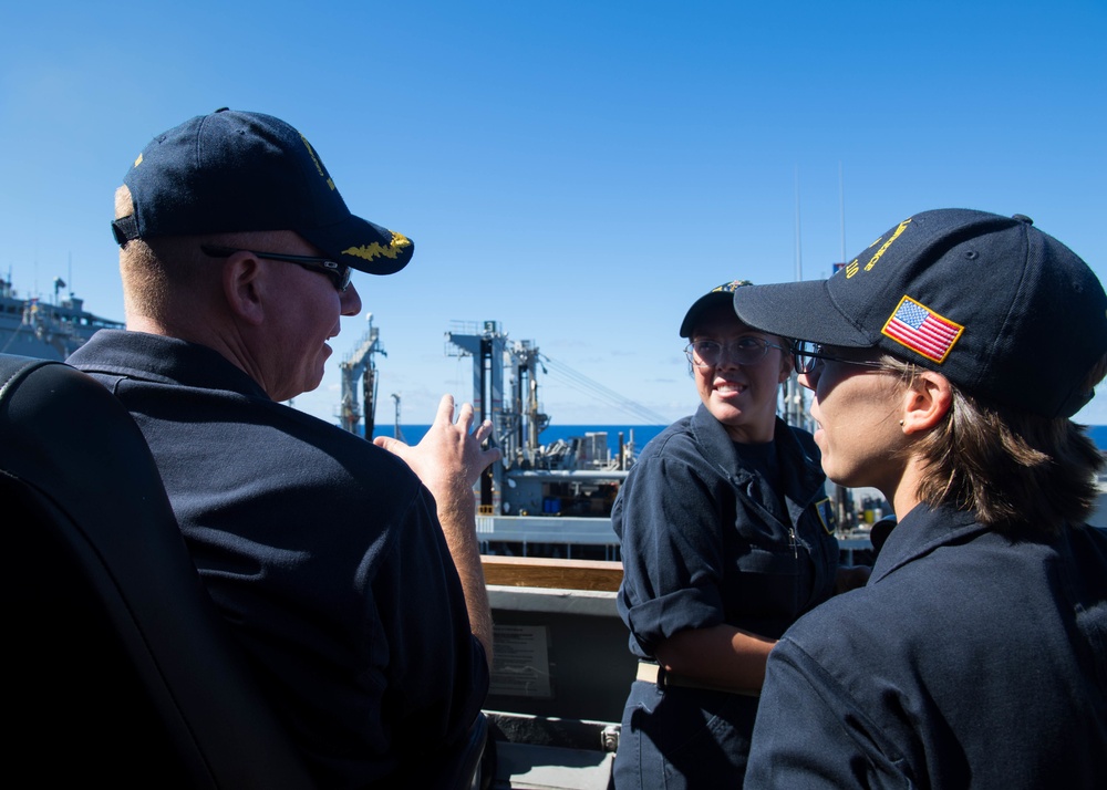 USS William P. Lawrence Conducts Replenshment-at-Sea