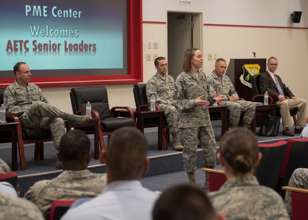 AETC Leadership visits Kadena AB