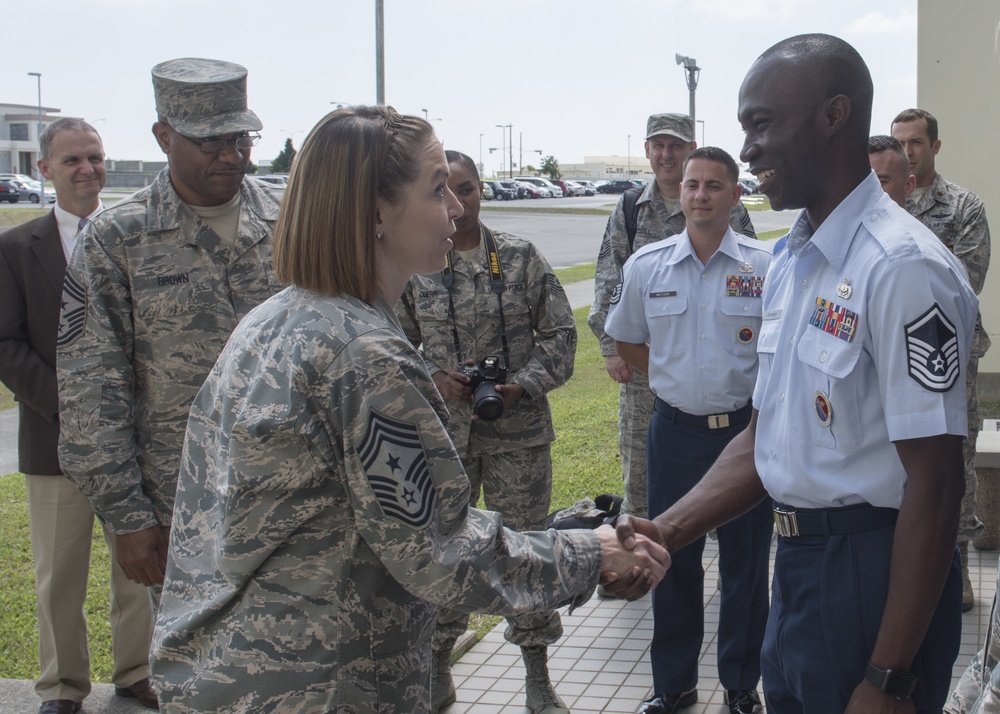 AETC Leadership visits Kadena AB