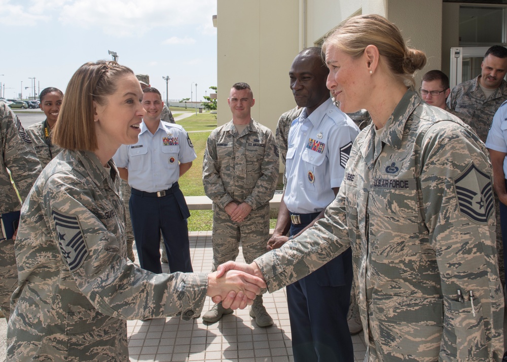 AETC Leadership visits Kadena AB