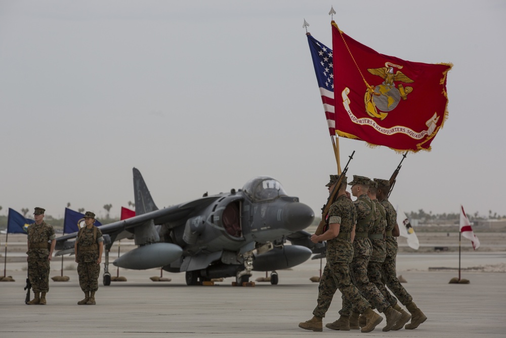 Headquarters and Headquarters Squadron Change of Command Ceremony