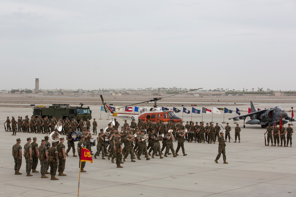 Headquarters and Headquarters Squadron Change of Command Ceremony