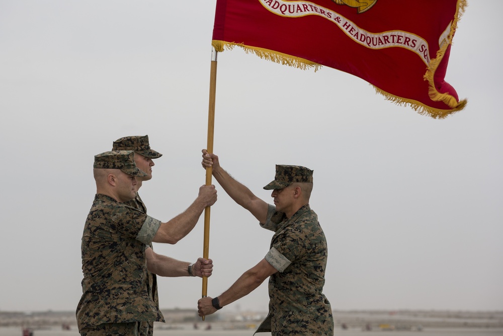 Headquarters and Headquarters Squadron Change of Command Ceremony