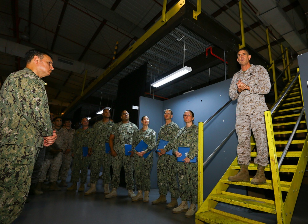 Task Force 51/5 Sailors Awarded the FMF Pin