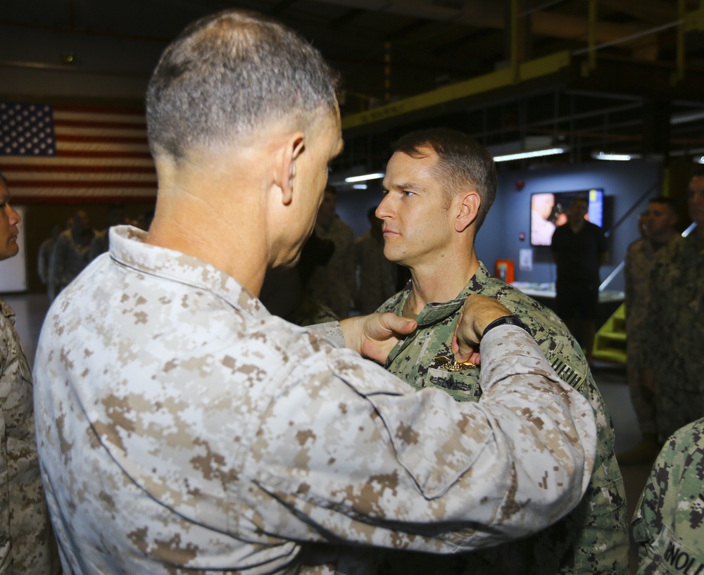 Task Force 51/5 Sailors Awarded the FMF Pin