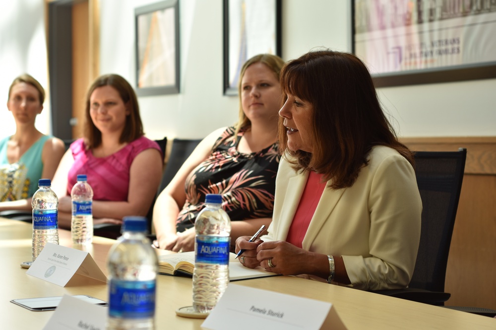 Second Lady of the United States speaks with New York National Guard spouses