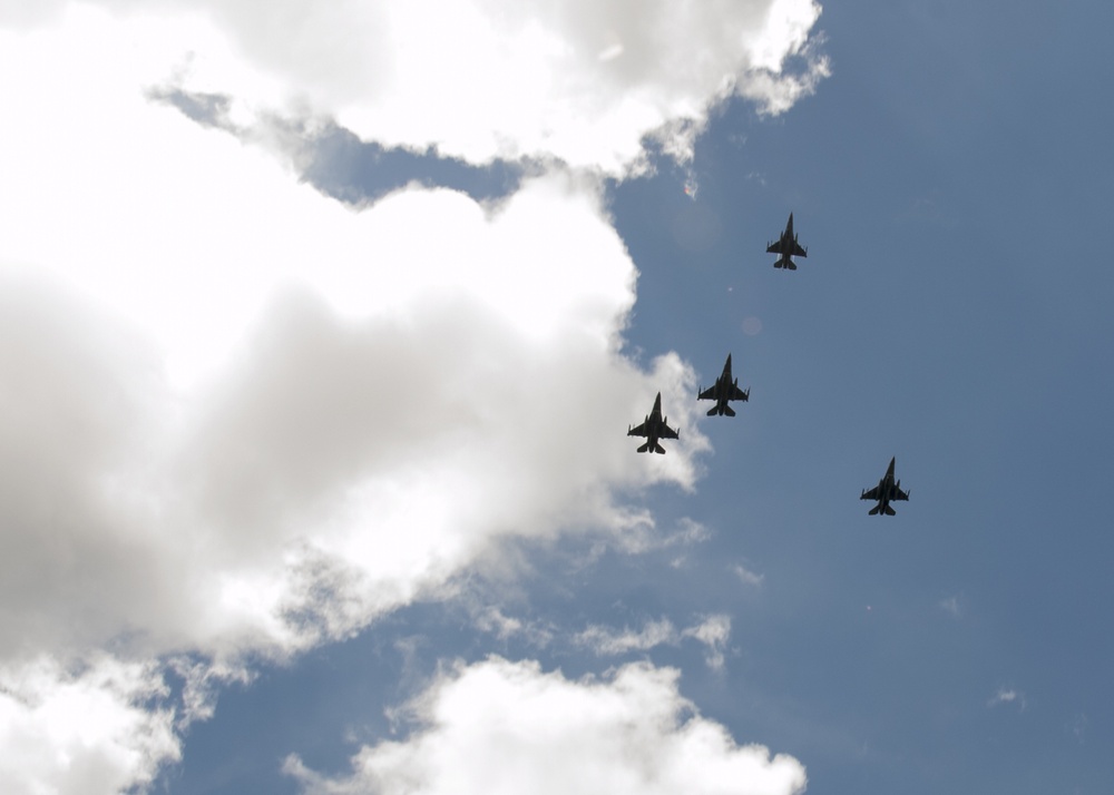 Col. Peter Stewart Full Honors Funeral Missing Man Formation