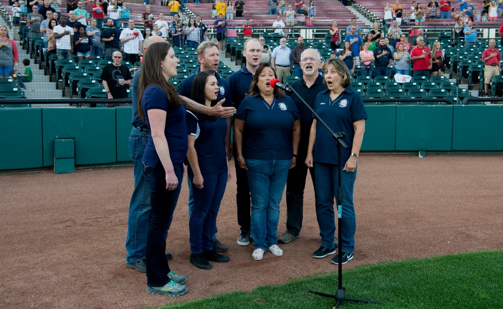 Sky Sox celebrate Schriever Appreciation Night