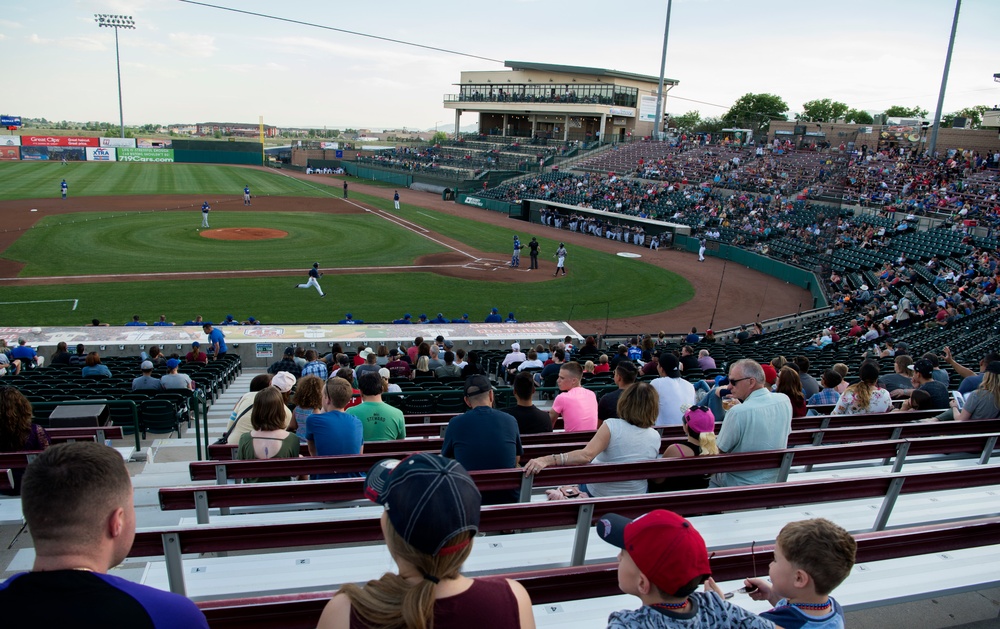 Sky Sox celebrate Schriever Appreciation Night