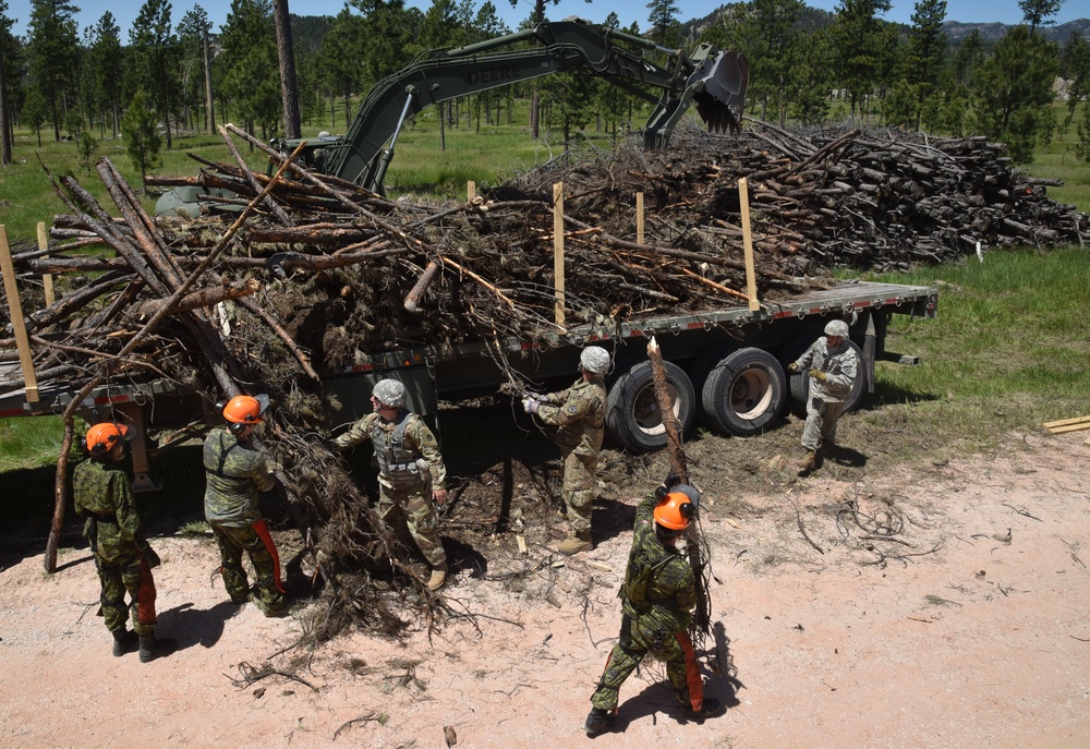 Timber haul operation supports local communities