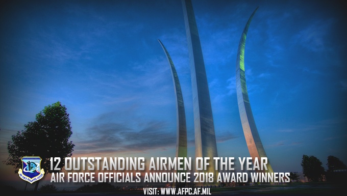Officials announce 2018 Outstanding Airmen of the Year winners
