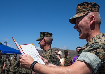 Change of Command Ceremony: HQBN, 1st MARDIV