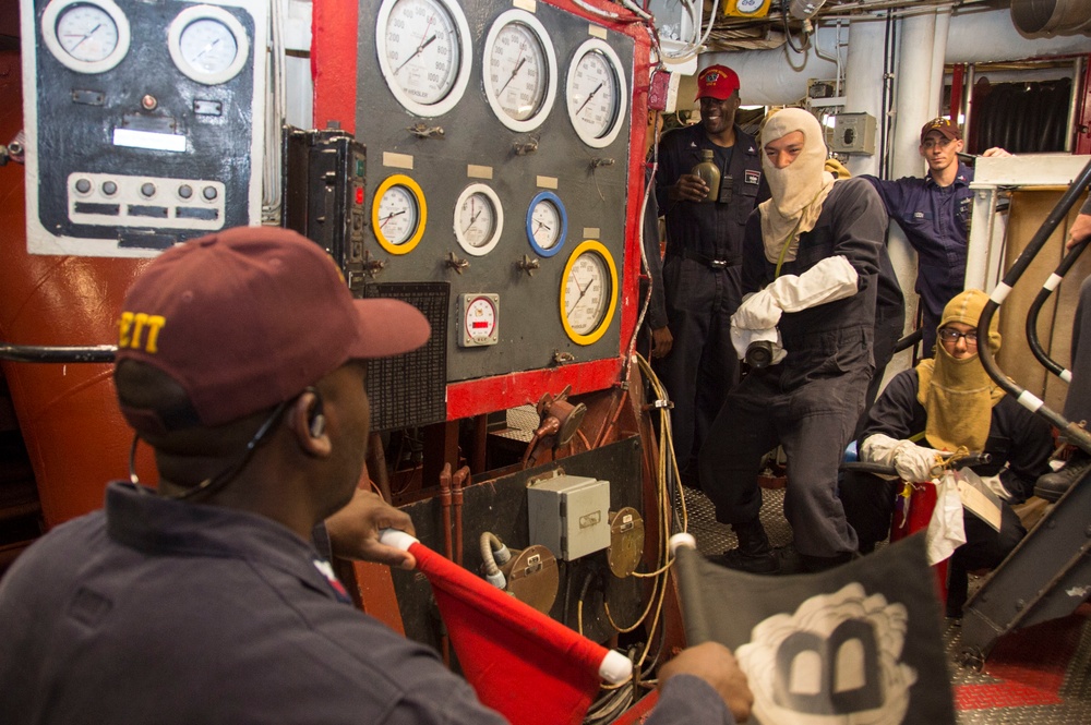 Main Space Fire Drill Aboard USS Bonhomme Richard (LHD 6)