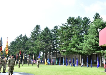 Historic Casing of U.S. Army Garrison Camp Red Cloud Colors