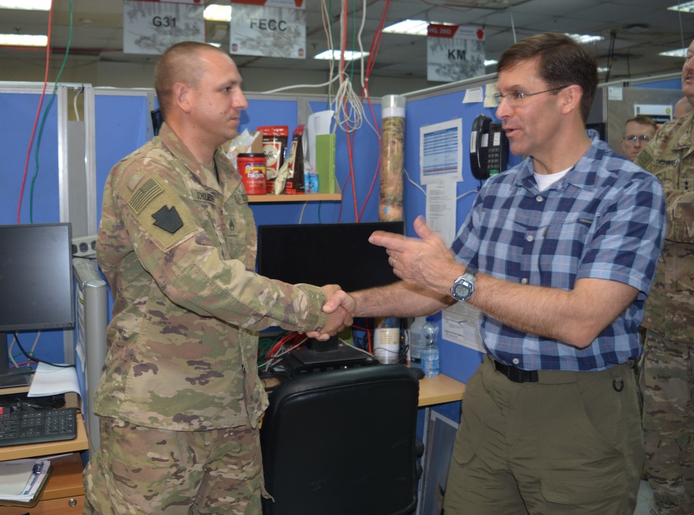 Secretary of the Army meets TFS Soldiers