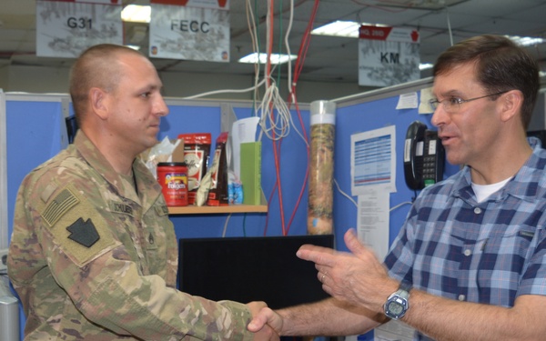 Secretary of the Army meets TFS Soldiers