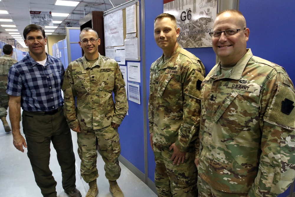 Secretary of the Army meets TFS Soldiers