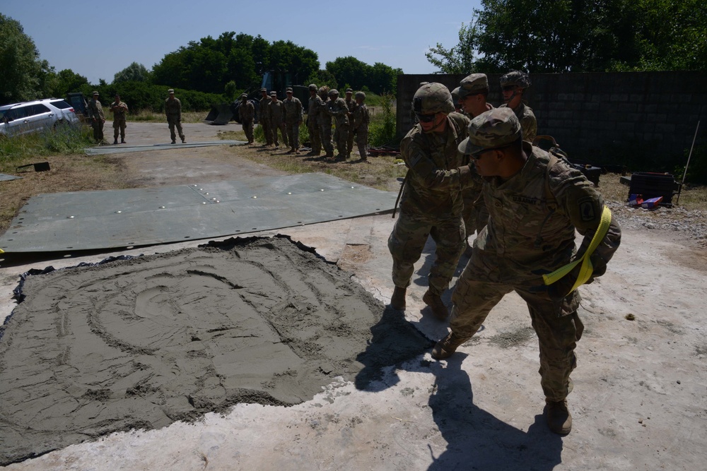 Airfield repair and Crater repair, 54th Brigade Engineer Battalion, 173rd Airborne Brigade 2018,Trecenta, Rovigo IT.