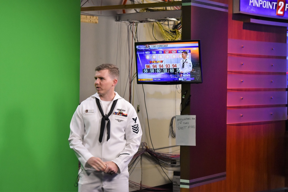 Navy Week Sailor Delivers Local Forecast