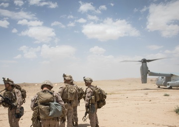 U.S. Marines resupply FB UJ in fight against ISIS