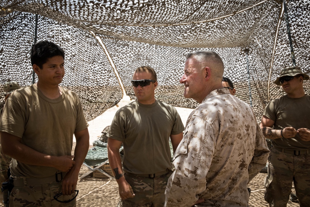 U.S. Marines resupply FB UJ in fight against ISIS