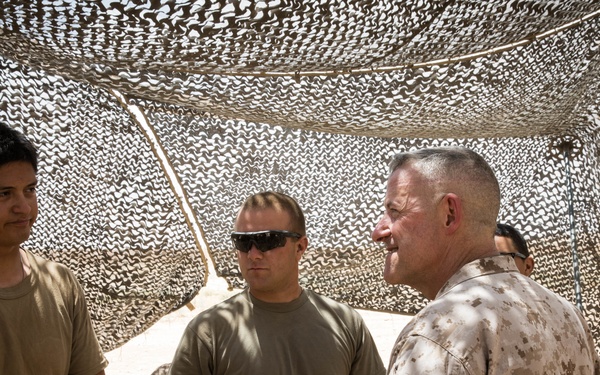 U.S. Marines resupply FB UJ in fight against ISIS