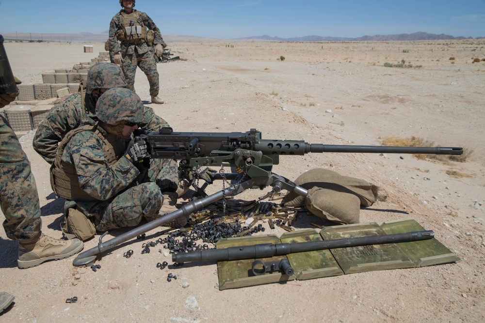 MAGTF-23 Marines train on machine gun weapon systems at ITX 4-18