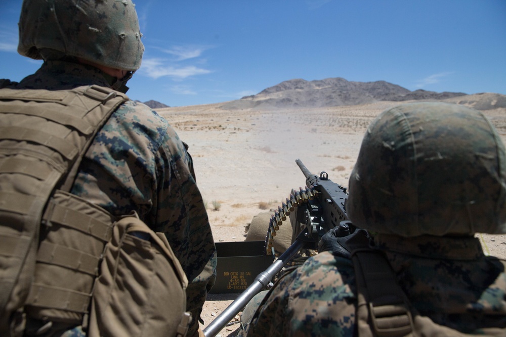 MAGTF-23 Marines train on machine gun weapon systems at ITX 4-18