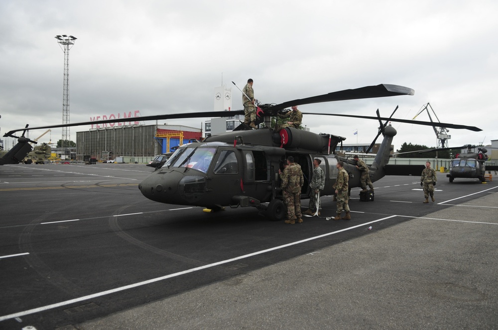 4th Combat Aviation Brigade arrives in Rotterdam