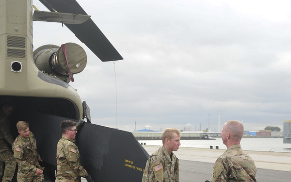 4th Combat Aviation Brigade arrives in Rotterdam