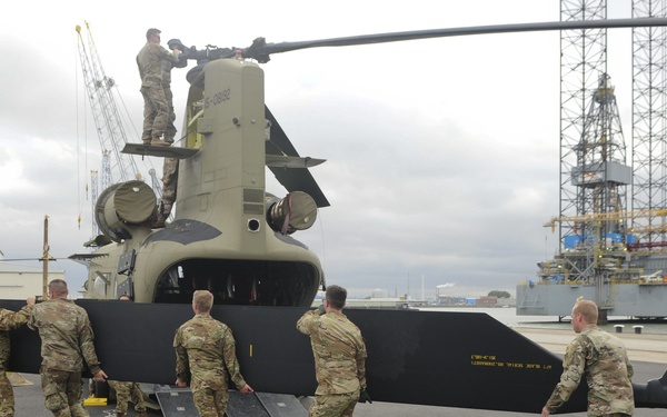 4th Combat Aviation Brigade arrives in Rotterdam