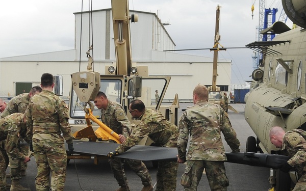 4th Combat Aviation Brigade arrives in Rotterdam