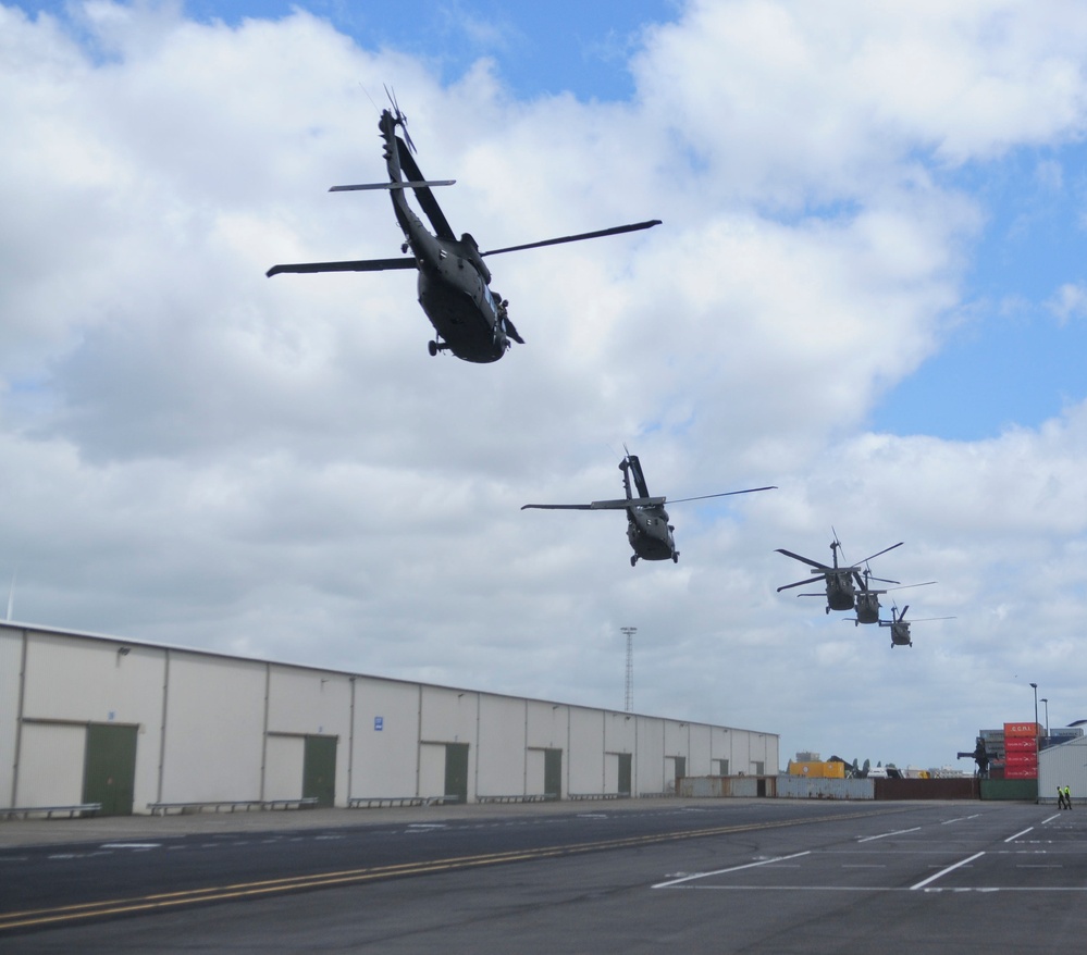 4th Combat Aviation Brigade arrives in Rotterdam