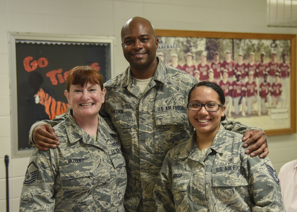 Airmen pose for photo