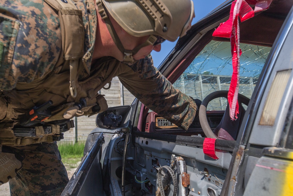 EOD Marines disable simulated VBIED